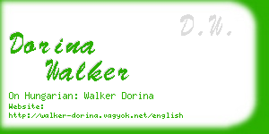 dorina walker business card